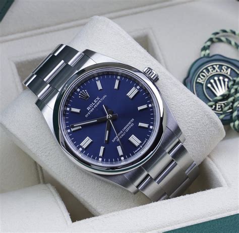 rolex blue oyster perpetual date|blue face rolex date just.